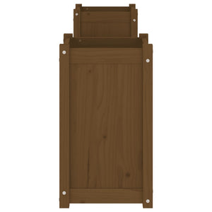 Plantebenk honningbrun 180x36x63 cm heltre furu