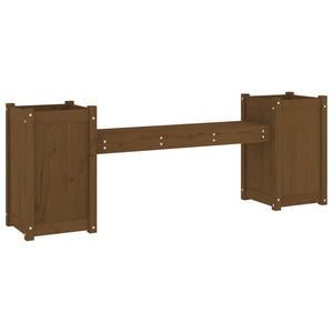 Plantebenk honningbrun 180x36x63 cm heltre furu