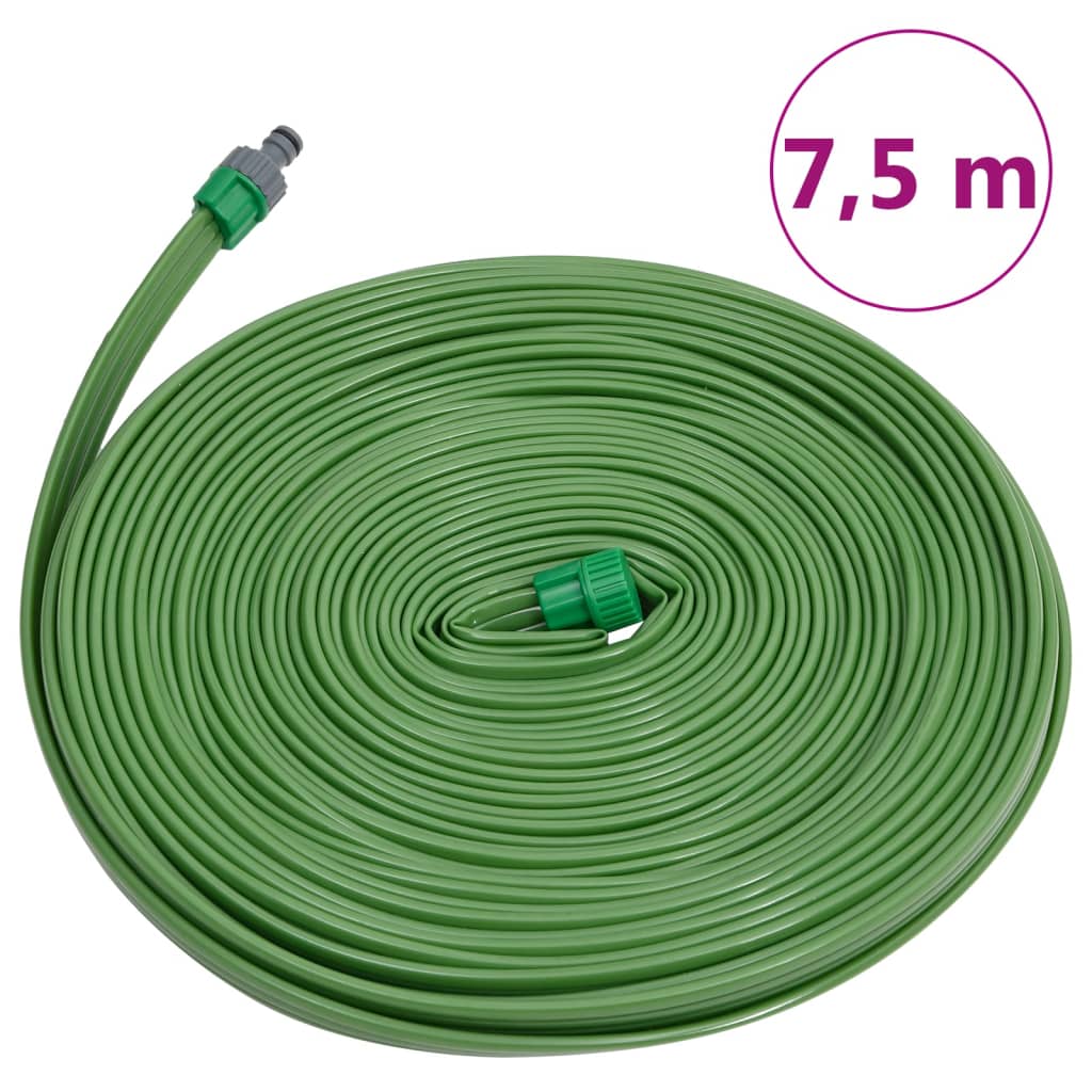 3-pipe sprinkler hose green 7.5 m PVC