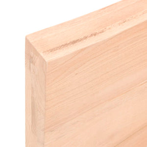 Bordplate 100x60x(2-6) cm ubehandlet heltre eik