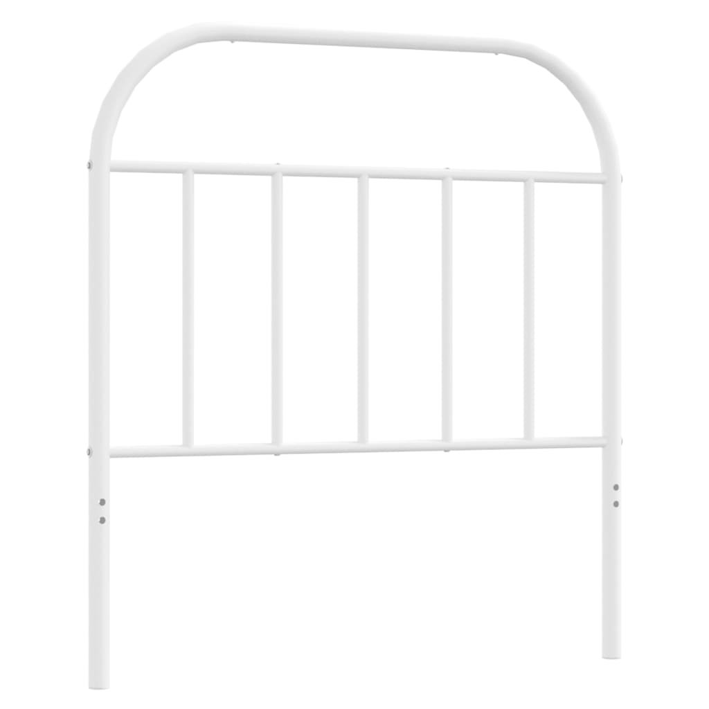 Sengegavl i metall hvit 80 cm