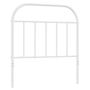 Sengegavl i metall hvit 80 cm