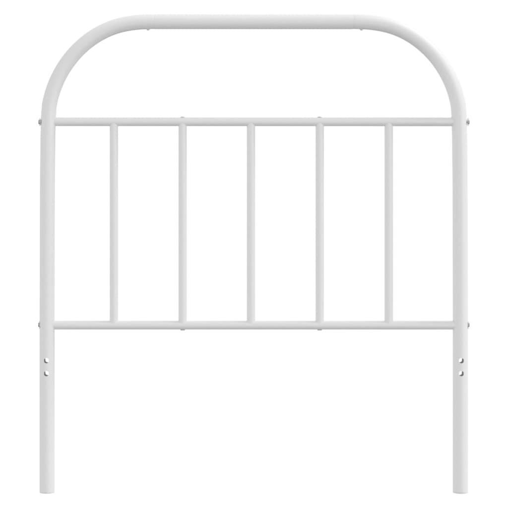 Sengegavl i metall hvit 80 cm