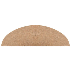 Selvklebende trappematter 10 stk beige 56x17x3 cm