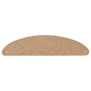 Selvklebende trappematter 10 stk beige 65x22,5x3,5 cm