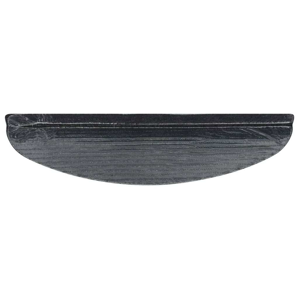 Selvklebende trappematter 10 stk antrasitt 56x17x3 cm