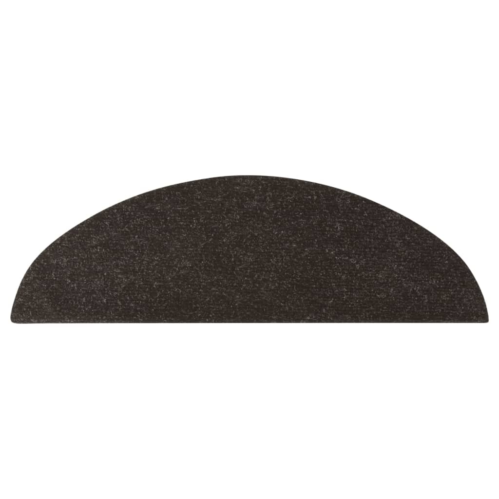 Selvklebende trappematter 10 stk svart 65x22,5x3,5 cm
