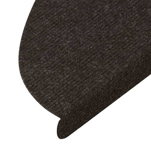 Selvklebende trappematter 10 stk svart 65x22,5x3,5 cm
