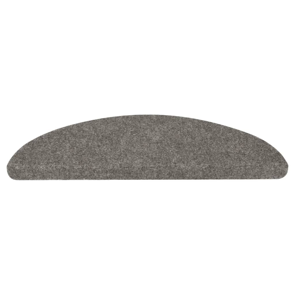 Selvklebende trappematter 10 stk grå 56x17x3 cm