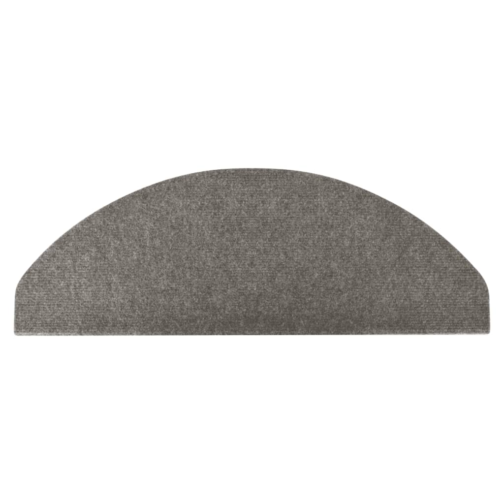 Selvklebende trappematter 10 stk grå 56x17x3 cm