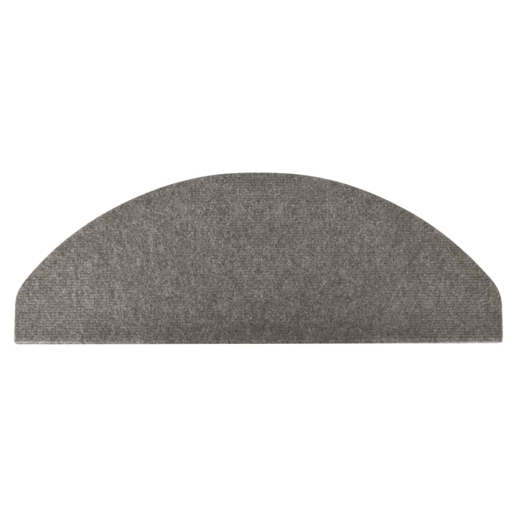 Selvklebende trappematter 10 stk grå 65x22,5x3,5 cm