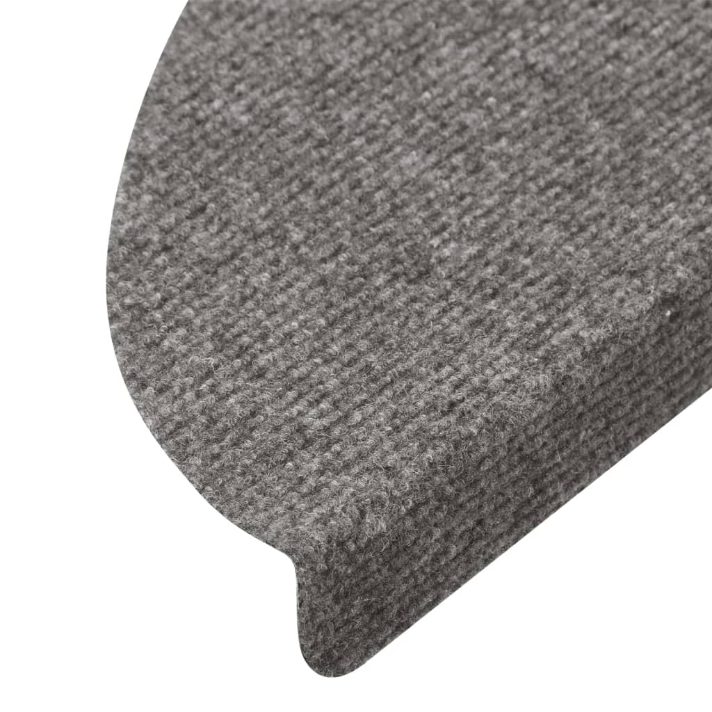 Selvklebende trappematter 10 stk grå 65x22,5x3,5 cm