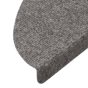 Selvklebende trappematter 10 stk grå 65x22,5x3,5 cm