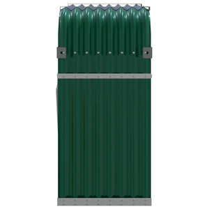 Vedholder grønn 120x45x100 cm galvanisert stål