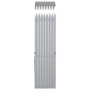 Vedholder sølv 80x45x190 cm galvanisert stål