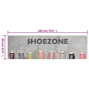 Kjøkkenteppe vaskbar Shoezone 60x180 cm fløyel
