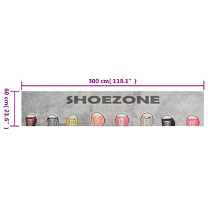 Kjøkkenteppe vaskbar Shoezone 60x300 cm fløyel