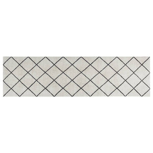 Kjøkkenteppe vaskbar Square 45x150 cm fløyel