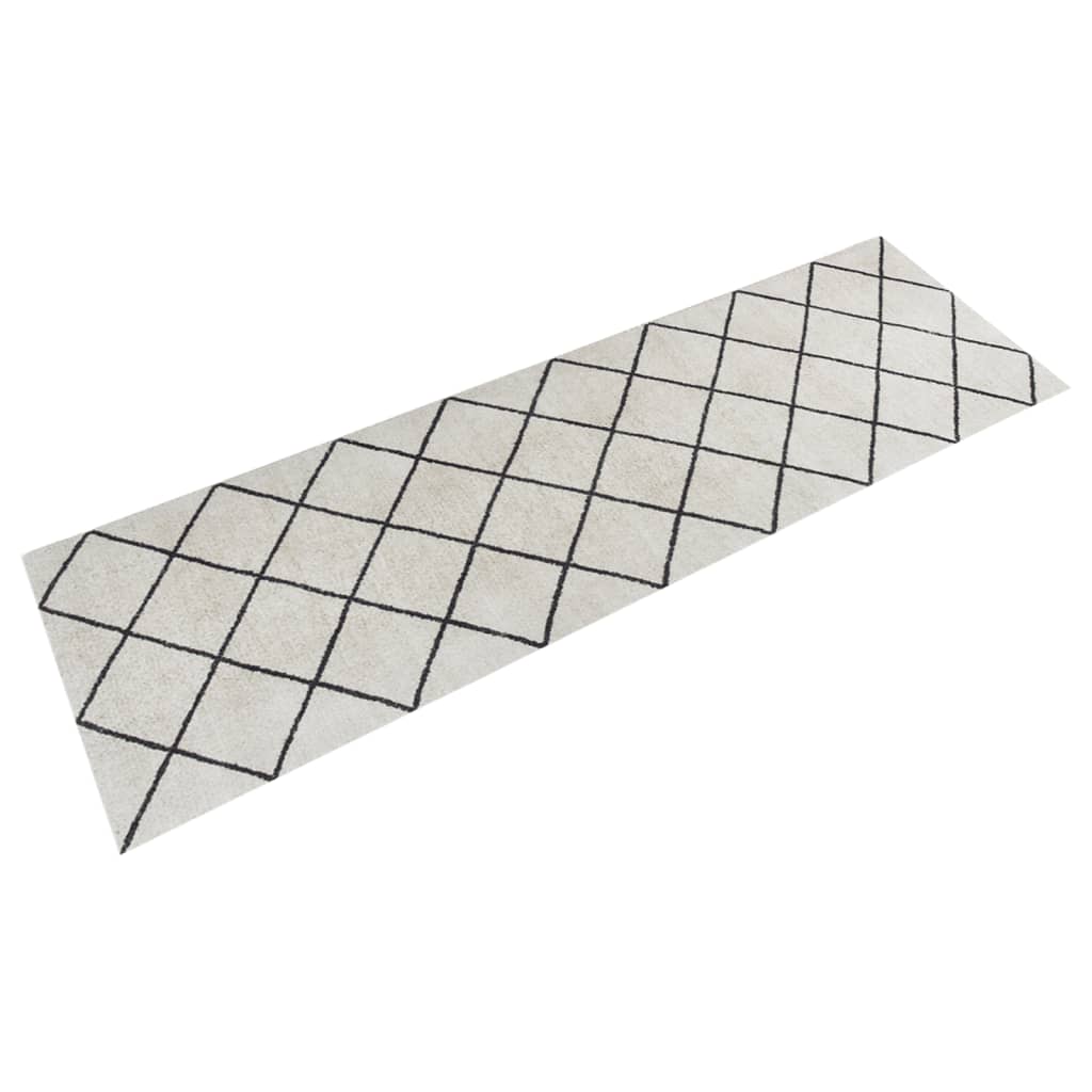 Kjøkkenteppe vaskbar Square 60x180 cm fløyel