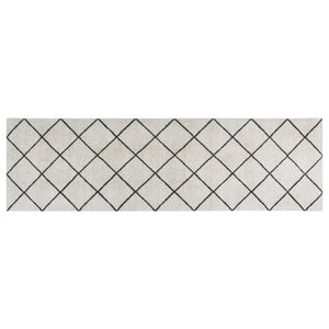 Kjøkkenteppe vaskbar Square 60x180 cm fløyel