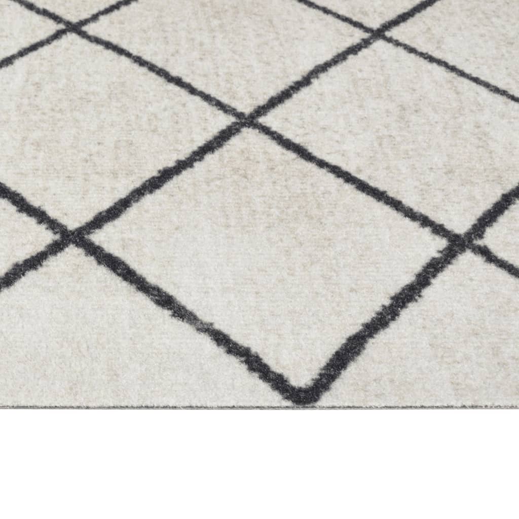 Kjøkkenteppe vaskbar Square 60x180 cm fløyel