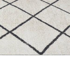 Kjøkkenteppe vaskbar Square 60x180 cm fløyel