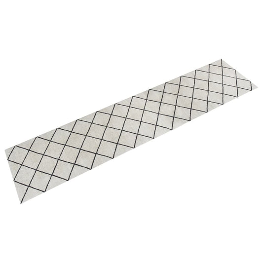 Kjøkkenteppe vaskbar Square 60x300 cm fløyel