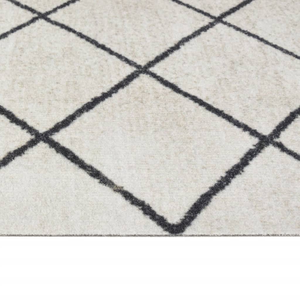 Kjøkkenteppe vaskbar Square 60x300 cm fløyel