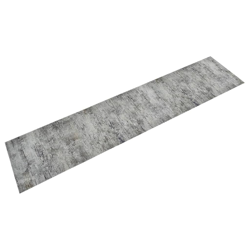 Kjøkkenteppe vaskbar Beton 60x300 cm fløyel