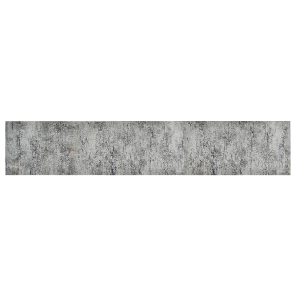 Kjøkkenteppe vaskbar Beton 60x300 cm fløyel