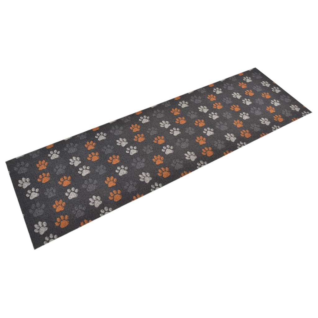 Washable kitchen rug Paws 60x180 cm velvet