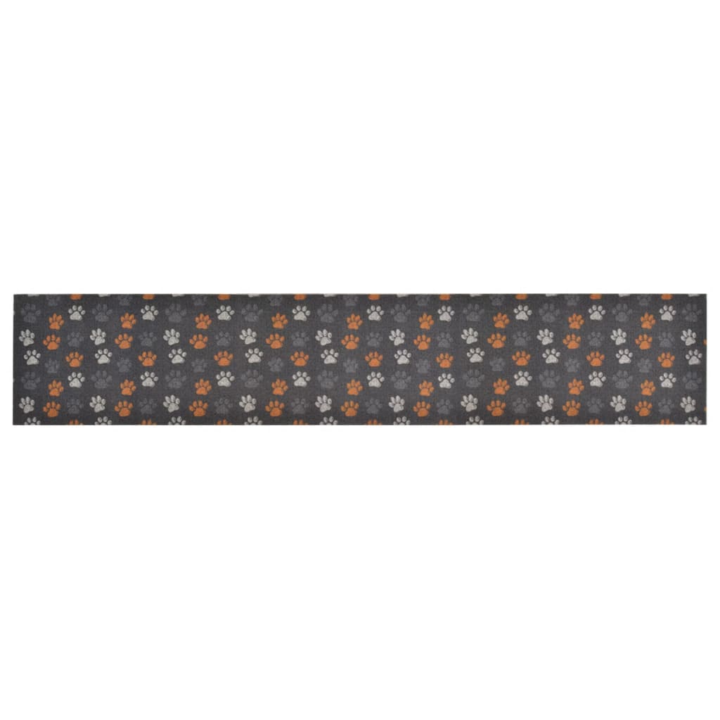 Washable kitchen rug Paws 60x300 cm velvet