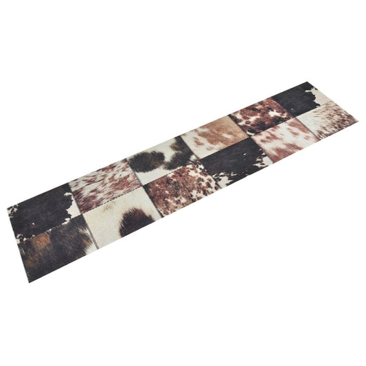 Kjøkkenteppe vaskbar Animal Skin 60x300 cm fløyel