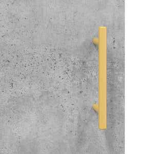 Highboard betonggrå 69,5x34x180 cm konstruert tre