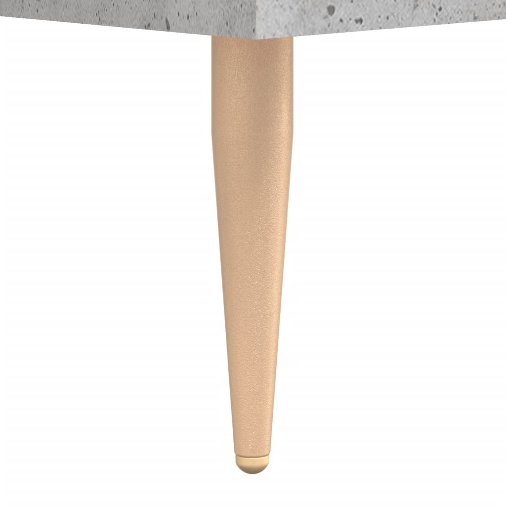 Highboard betonggrå 69,5x34x180 cm konstruert tre
