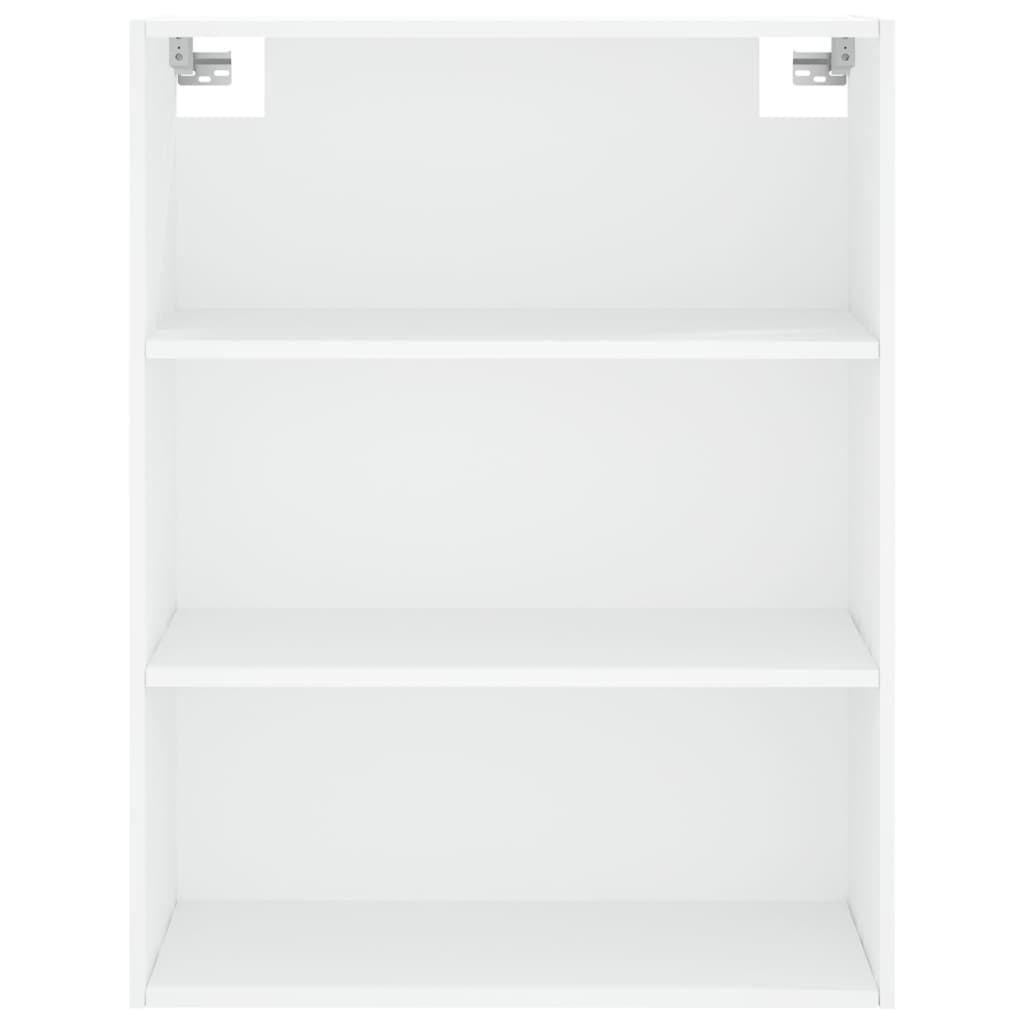 Highboard hvit 69,5x34x180 cm konstruert tre