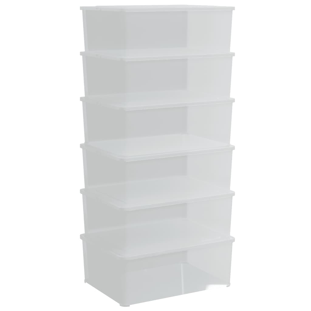 Putekasser plast 6 stk 10 L stablebar