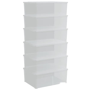 Putekasser plast 6 stk 10 L stablebar