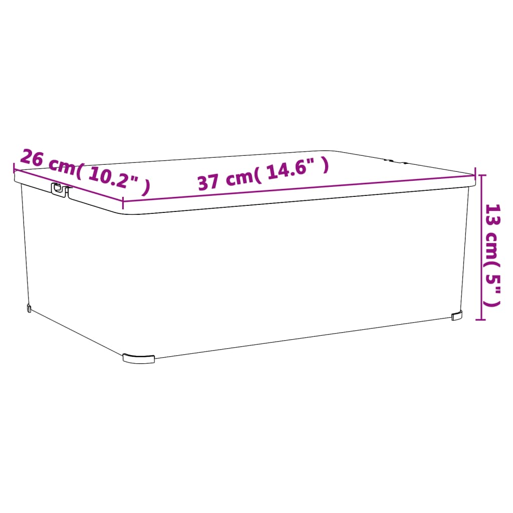 Putekasser plast 6 stk 10 L stablebar