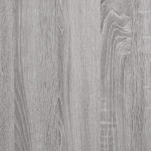 Bokhylle grå sonoma 81x36x176 cm konstruert tre