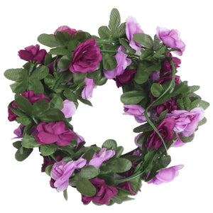 Blomsterkranser for jul 6 stk vår lyselilla 250 cm