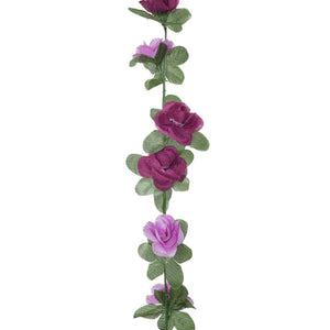Blomsterkranser for jul 6 stk vår lyselilla 250 cm