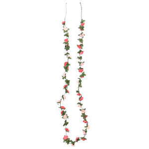 Blomsterkranser for jul 6 stk vår rose 250 cm