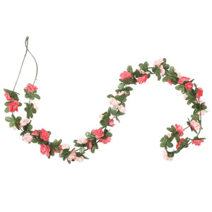 Blomsterkranser for jul 6 stk vår rose 250 cm