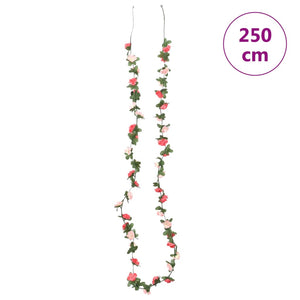 Blomsterkranser for jul 6 stk vår rose 250 cm