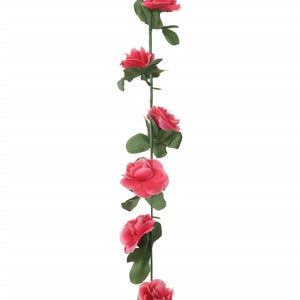 Blomsterkranser for jul 6 stk vår roserød 250 cm