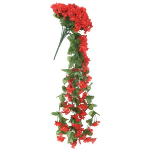 Flower wreaths for Christmas 3 pieces red 85 cm