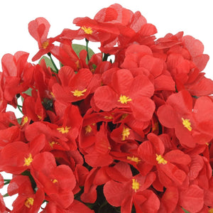 Flower wreaths for Christmas 3 pieces red 85 cm