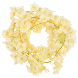 Blomsterkranser for jul 6 stk champagne 180 cm