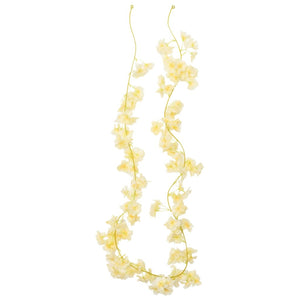 Blomsterkranser for jul 6 stk champagne 180 cm